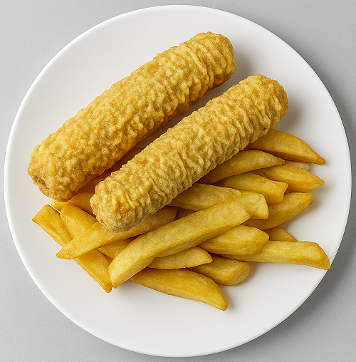 Half Smoked Sausage In Butter 