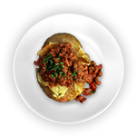 Baked Potato With Chilli Con Carne